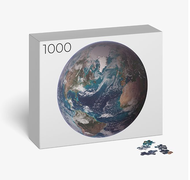 1000PCS Round Moon Surface Jigsaw Puzzle Earth Challenge Level Earth Jigsaw Puzzle for Adults or Teenagers Great for Development of Patience and Fine Motor Skill as A Birthday